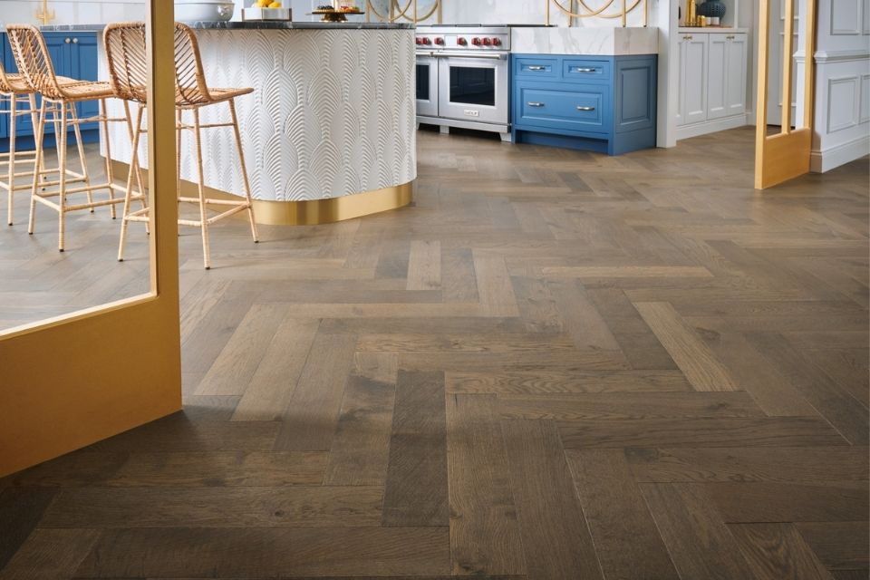 herringbone by rustic river